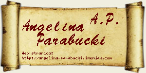 Angelina Parabucki vizit kartica